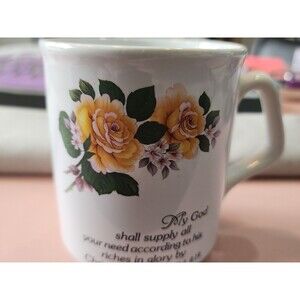 VTG Mug With Bible Verse Made In England Decorated In Canada